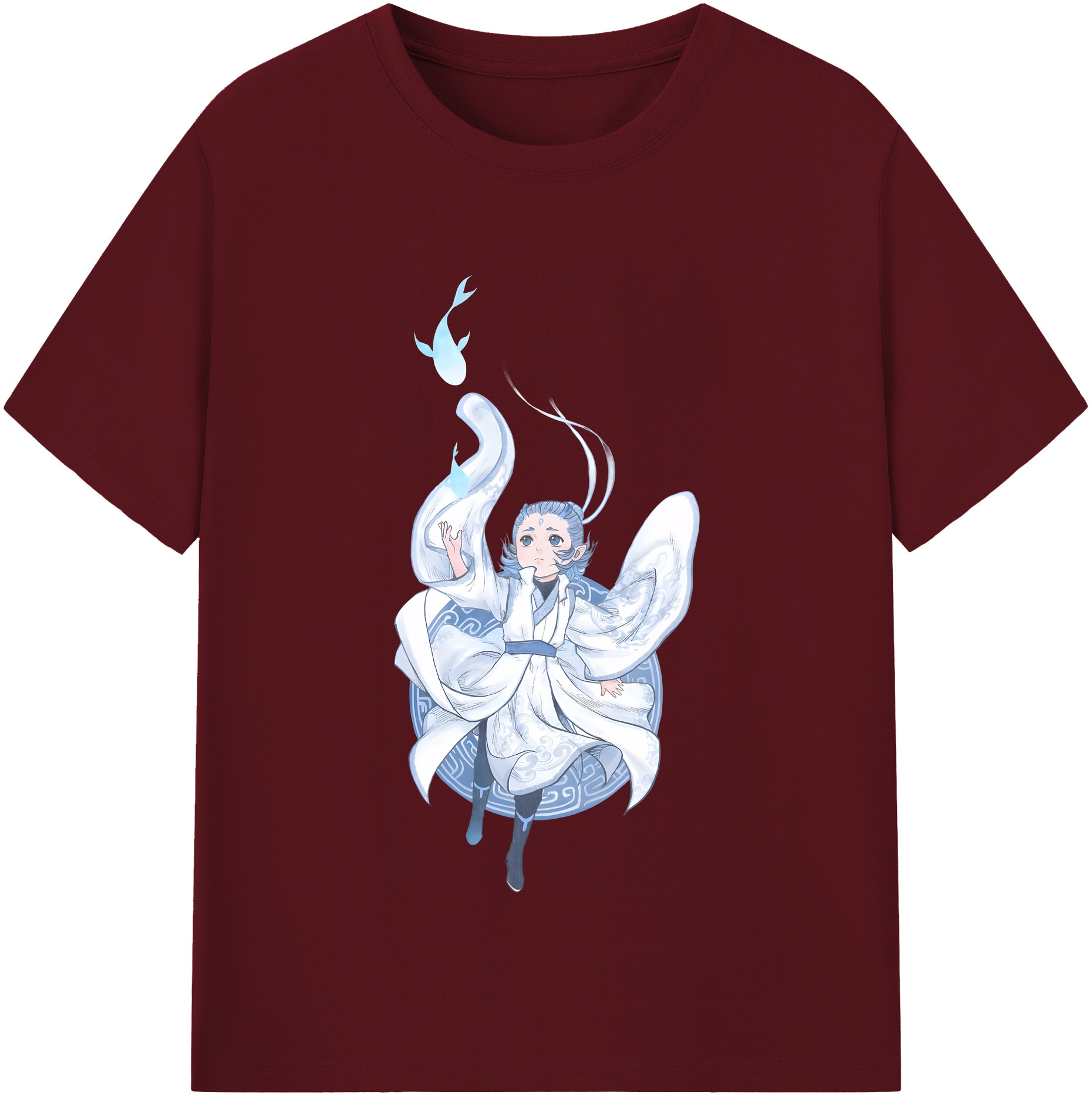 （画像用） Ne Zha 2 ナタ 魔童の大暴れ 綿100％半袖Tシャツ（フロントプリント）